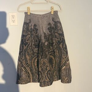 Tracy Paisley A-Line Skirt